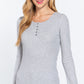 Long Slv Scoop Neck Thermal Top