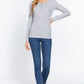 Long Slv Scoop Neck Thermal Top