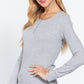 Long Slv Scoop Neck Thermal Top