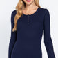 Long Slv Scoop Neck Thermal Top