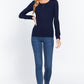 Long Slv Scoop Neck Thermal Top