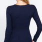 Long Slv Scoop Neck Thermal Top