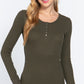 Long Slv Scoop Neck Thermal Top