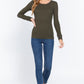 Long Slv Scoop Neck Thermal Top