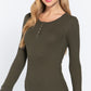 Long Slv Scoop Neck Thermal Top