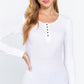 Long Slv Scoop Neck Thermal Top
