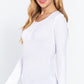 Long Slv Scoop Neck Thermal Top