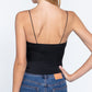 Crop Cami Satin Knit Top