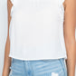 Lace Illusion Flutter Sleeves Top