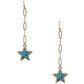 Chain Link Marble Star Earring