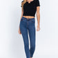 Short Slv Notched Rib Seamless Top