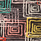 Abstract Geometric Printed Knit Legging With Elastic Waistband, And High Waist Fit