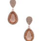 Teardrop Rhinestone Edge Elegant Earring