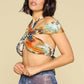 Sexy Crop Halter Top, Self-tie