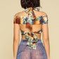 Sexy Crop Halter Top, Self-tie