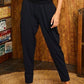 Waist Elastic Band Side Zipper Pocket Contrast Mesh Pants