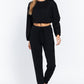 Adjustable Waist French Terry Top