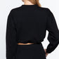 Adjustable Waist French Terry Top