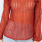 Sheer Crochet Lace Ruffled Top