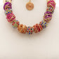 Chunky Beaded Wire Wrapped Necklace