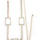 Rectangle Rhinestone Chain Belt