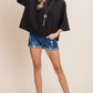 Solid Cotton Casual Top