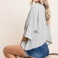 Solid Cotton Casual Top