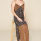 Mixed Printed Chiffon Maxi Slip Dress