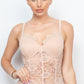 Semi-sheer Sweetheart Lace Bodysuit