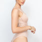 Semi-sheer Sweetheart Lace Bodysuit