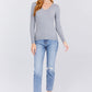 V-neck Viscose Rib Sweater
