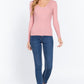 V-neck Viscose Rib Sweater