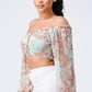Boho Chic Off Shoulder Cropped Blouse Top