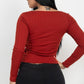 Shirred Square Neck Top