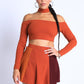 Choker Off-shoulder Top Set