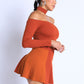 Choker Off-shoulder Top Set