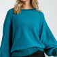 Puff Sleeve Boat Neck Sweater