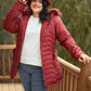 Plus Size Vegan Fur Double-sided Cotton Twill Parka & Puffer Jacket