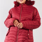 Plus Size Vegan Fur Double-sided Cotton Twill Parka & Puffer Jacket