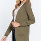 Raglan Slv Open Sweater Cardigan