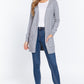 Raglan Slv Open Sweater Cardigan