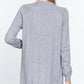 Raglan Slv Open Sweater Cardigan