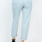 Double Button High-waisted Jeans