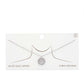 Evil Eye Sun Charm Gold Dipped Necklace