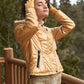 Long Sleeve Fuzzy Faux Fur Hood Padded Jacket