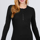 Long Slv Henley Thermal Top