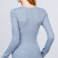 Long Slv Henley Thermal Top