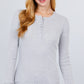 Long Slv Henley Thermal Top