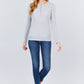 Long Slv Henley Thermal Top