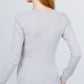 Long Slv Henley Thermal Top